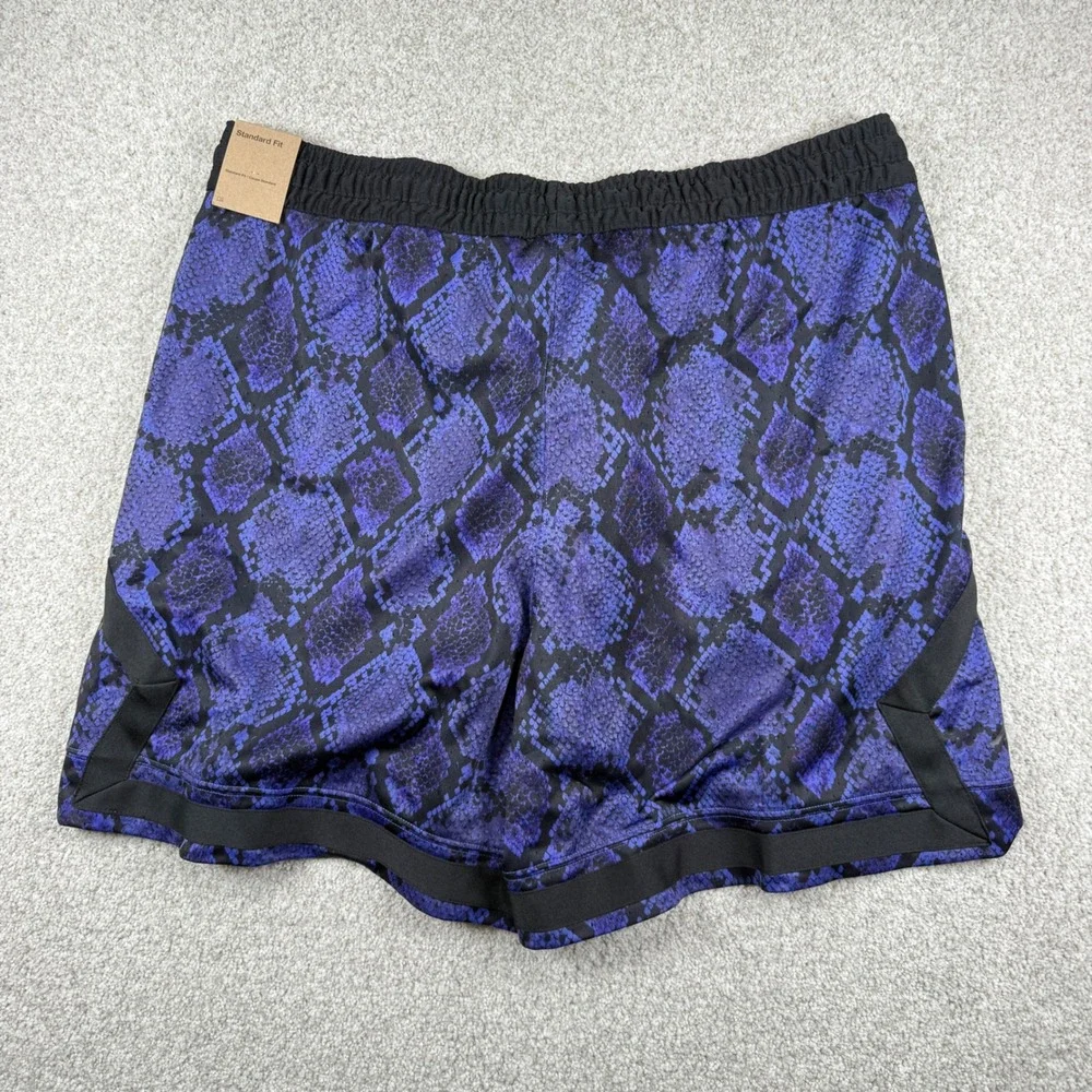 NEW Jordan Basketball Shorts Mens XXL Purple Snakeskin Dri-FIT HF9907-543